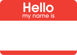 name tag