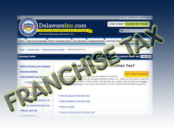 franchise tax report for delaware