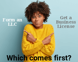 business license or llc first?