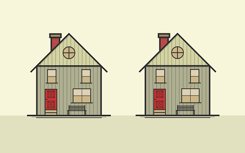 identical buildings